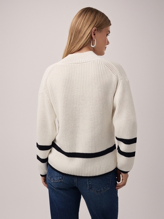 CONTE Джемпер объемного силуэта из пряжи с хлопком LDK 2398