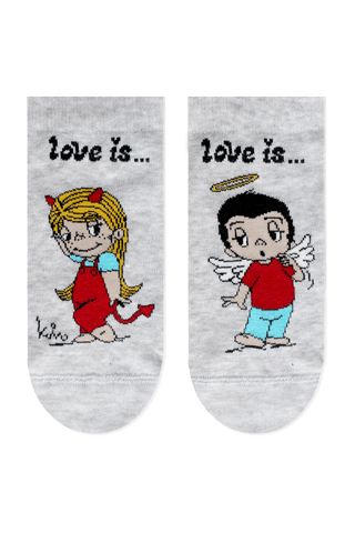 БРЕСТСКИЕ НОСКИ ЖЕНСКИЕ 1163 LOVE IS (укороченные)