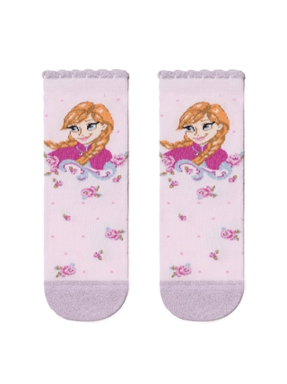 Conte-kids ©Disney Frozen Хлопковые носки с люрексом, стразами и рисунками героев 