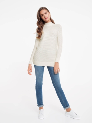 CONTE LDK 037 Удлиненный свитер из итальянской пряжи с модалом