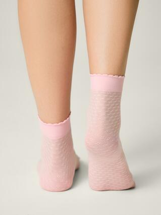 CONTE Тонкие носки с ажурным геометрическим рисунком JULIA