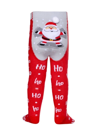 CONTE-KIDS Новогодние колготки с помпоном «Santa Claus»