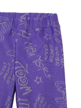 CONTE GRAFFITY Леггинсы с сияющими надписями