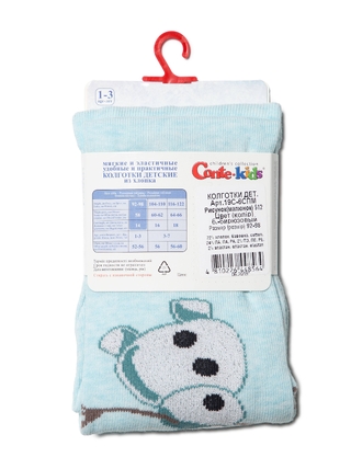 Conte-kids Хлопковые колготки с люрексом, стразами и рисунками героев ©Disney Frozen