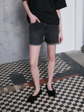 CONTE CON-646 Джинсовые шорты с бахромой