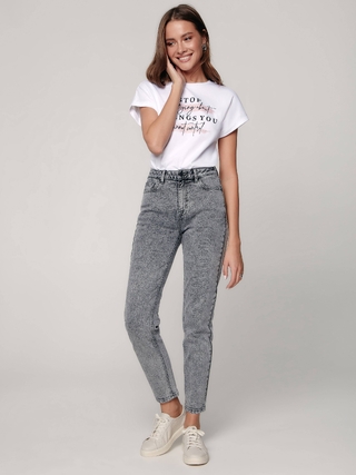 CONTE CON-313 Джинсы Mom Fit с высокой посадкой