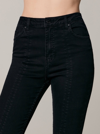 CONTE CON-524 Черные джинсы skinny с разрезами