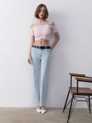 CONTE CON-615 Джинсы прямого кроя с необработанным краем