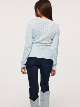 CONTE LDK 284 Джемпер с ажурным узором из пряжи с хлопком