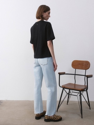 CONTE LD 2680 базовая футболка из хлопка с манжетами по рукавам