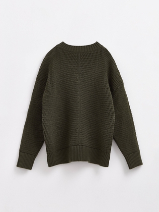 CONTE LDK 224 Удлиненный рельефный джемпер