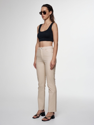 CONTE CON-699 Джинсы straight «под кожу» с высокой посадкой