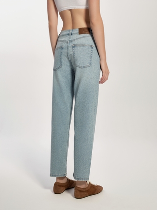 CONTE CON-730 Джинсы mom с легким эффектом потёртостей и разрушений