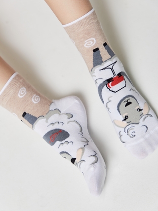 CONTE HAPPY Хлопковые носки с рисунками "Овечка и барашек"