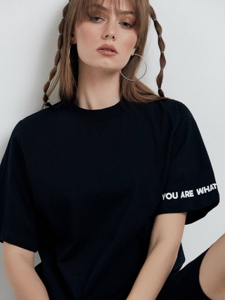 CONTE LD 1658 Oversize-футболка из хлопка «Believe»