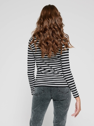 CONTE LD 1037 Водолазка в полоску из вискозы премиального качества женская