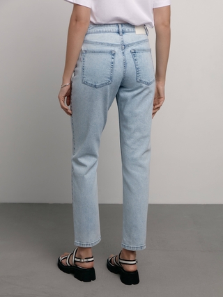 CONTE CON-540 Джинсы straight оксидной варки с высокой посадкой