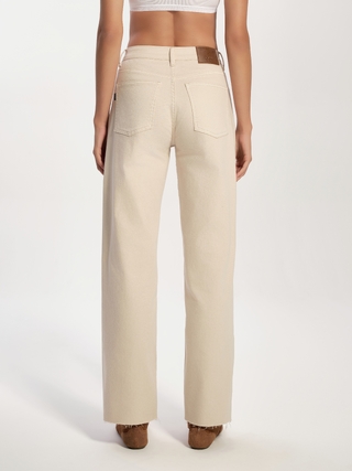 CONTE CON-735 Джинсы straight из eco-friendly денима с необработанным краем