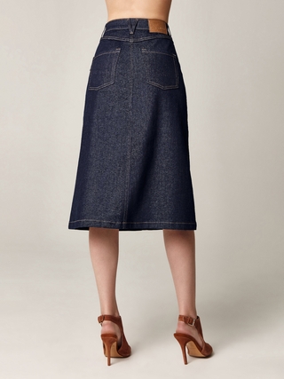 CONTE CON-497 Джинсовая юбка с боковыми карманами