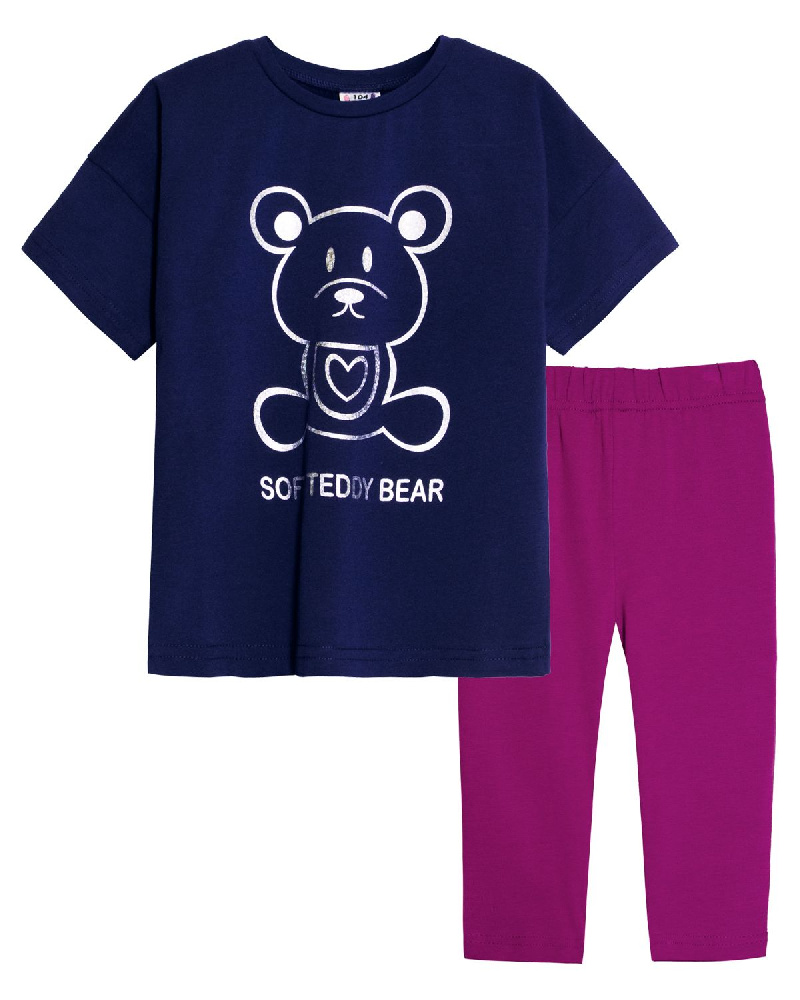 Комплект для девочки (футболка-бриджи) Комплект для девочки (футболка-бриджи)