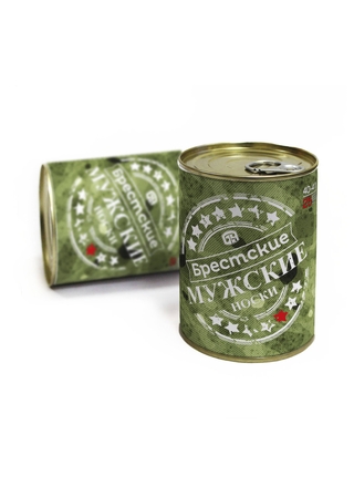 БРЕСТКИЕ НОСКИ МУЖСКИЕ В БАНКЕ 2232В BASIC (средней длины)