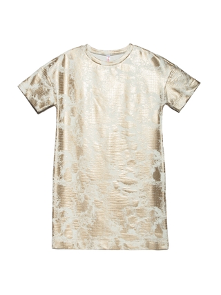 CONTE LPL 901 Платье А-силуэта с металлическим принтом