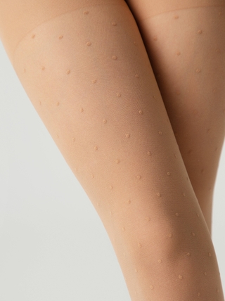 CONTE DOTSY Колготки в мелкую точку с усиленным торсом-шортиками