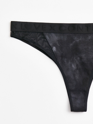 CONTE RIB WITH MESH LBR 2494 Трусы «бразилиана» из хлопка и эластичной сеточки