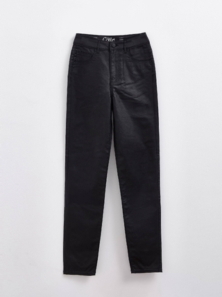 CONTE CON-384 Джинсы straight leg c высокой посадкой и напылением «под кожу»