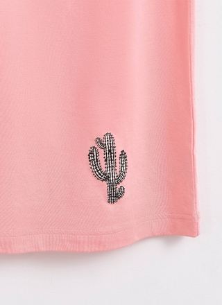 Dea Mia Майка женская 5702 SINGLET (100% Хлопок с аппликацией)