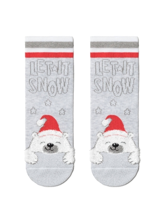 Conte-Kids Сияющие новогодние носки "Мишка"