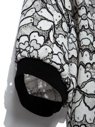 CONTE LD 904 Кружевной джемпер с объемными рукавами