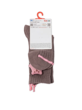 CONTE-KIDS TIP-TOP Удлиненные носки из хлопка с декоративной игрушкой