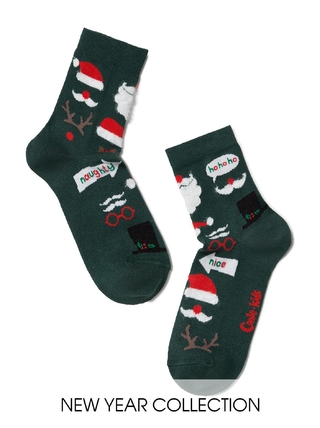 Conte-kids Новогодние носки "Патчи" с пушистой нитью