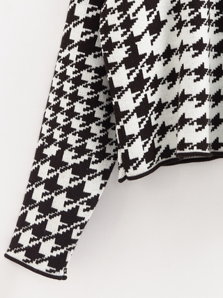 CONTE Джемпер объемного силуэта с жаккардовым переплетением LDK 23103