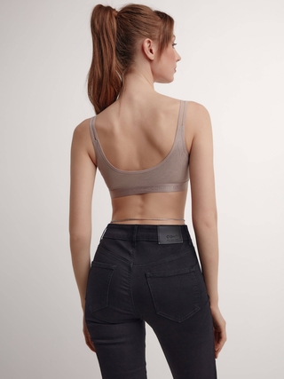 CONTE CON-522 Черные джинсы skinny с высокой посадкой