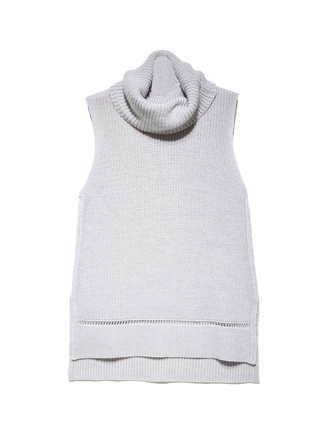 CONTE LDK 071 Вязаный шерстяной жилет без рукавов