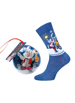 БРЕСТСКИЕ НОСКИ 4200К NEW YEAR (носки в шаре)