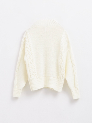 CONTE LDK 241 Фактурный джемпер с V-образной горловиной