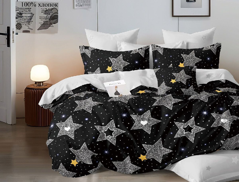 Комплект постельного белья, евро, поплин