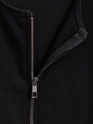 CONTE LJ 1614 Укороченный жакет в рубчик на молнии женский