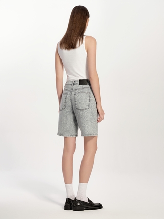 CONTE CON-775 Классические джинсовые шорты серого цвета