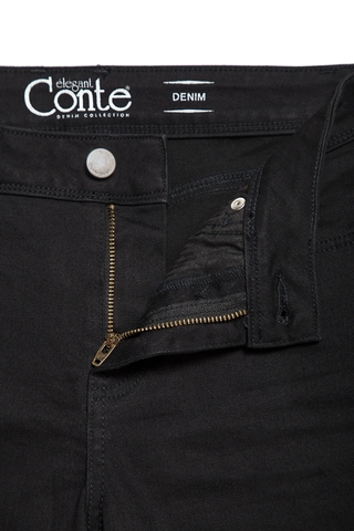 CONTE CON-91 Ультрамягкие черные джинсы с эффектом "мгновенная коррекция живота"