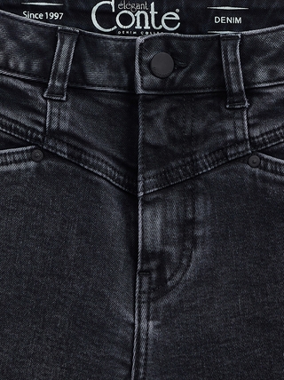CONTE CON-381 Джинсы Mom Fit с высокой посадкой и кокеткой