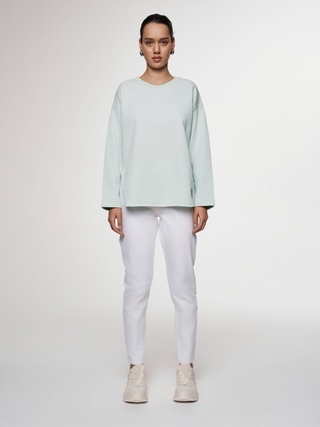 CONTE CON-647 Белые джинсы slim fit с застежкой на пуговицы