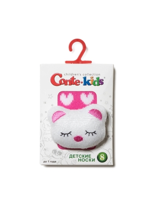 Conte-kids SOF-TIKI Махровые носки с мордашками "Котик"