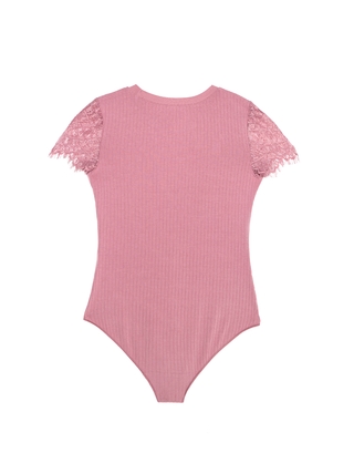 CONTE LBD 1034 Фактурный боди-топ из вискозы премиального качества с кружевом