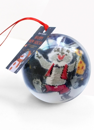 БРЕСТСКИЕ НОСКИ 4200К NEW YEAR (носки в шаре)