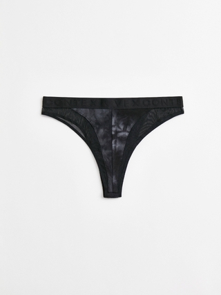 CONTE RIB WITH MESH LBR 2494 Трусы «бразилиана» из хлопка и эластичной сеточки