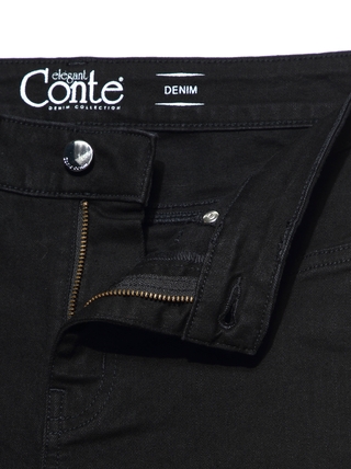 CONTE CON-185 Lycra® Моделирующие джинсы skinny Premium Stay Black с высокой посадкой